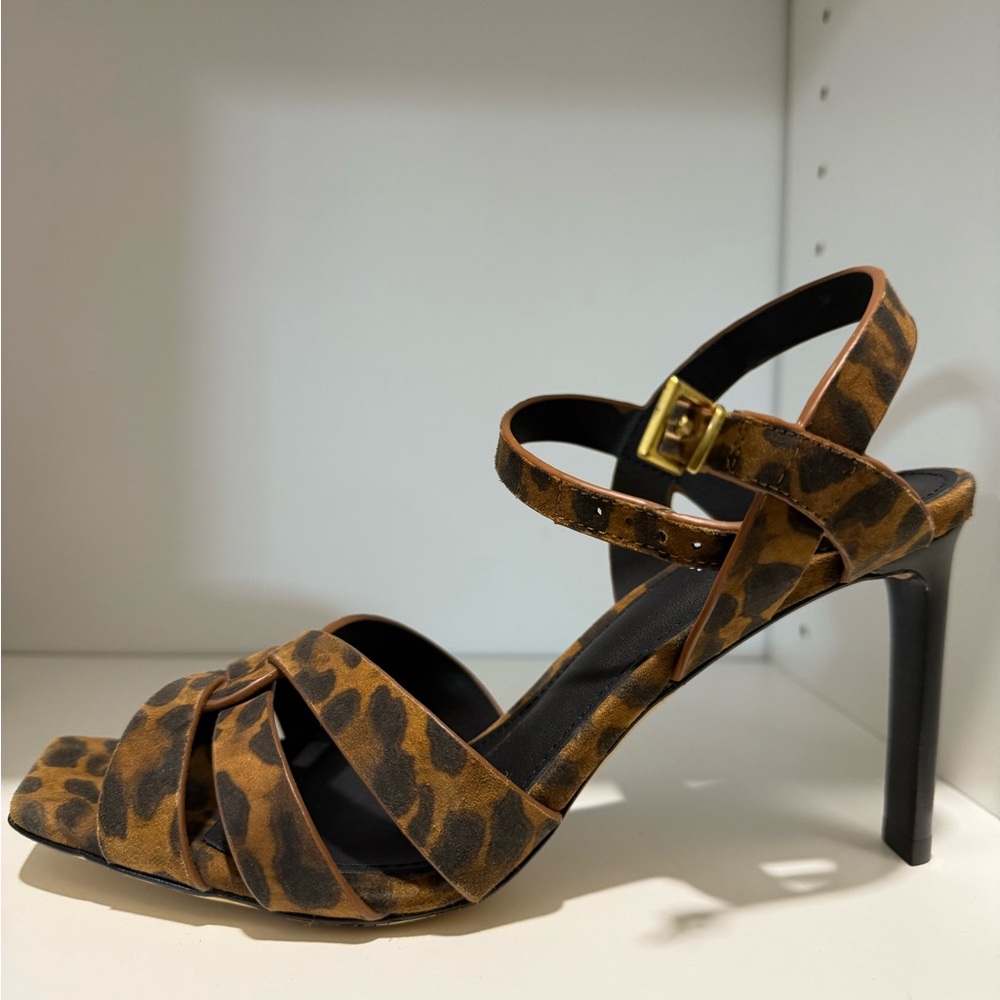 Lola Cruz Leopard Print Suede Heeled Sandals — Size 8 — Brand New — No Box - Picture 9 of 9